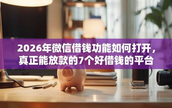 2026年微信借钱功能如何打开，真正能放款的7个好借钱的平台推荐