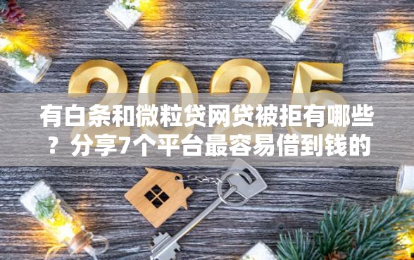 有白条和微粒贷网贷被拒有哪些？分享7个平台最容易借到钱的