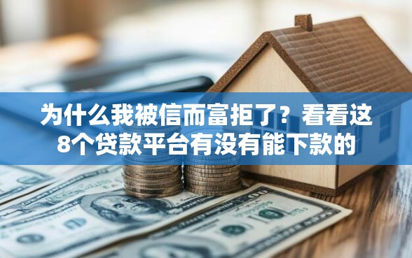 为什么我被信而富拒了？看看这8个贷款平台有没有能下款的