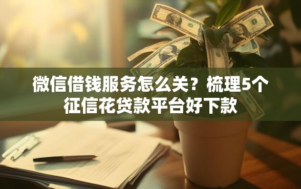 微信借钱服务怎么关？梳理5个征信花贷款平台好下款