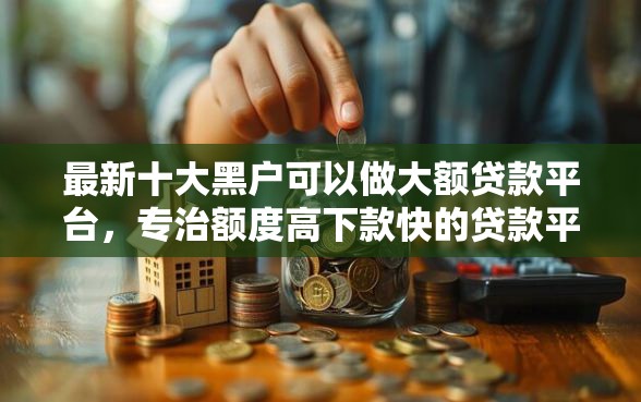 最新十大黑户可以做大额贷款平台，专治额度高下款快的贷款平台有钱花吗