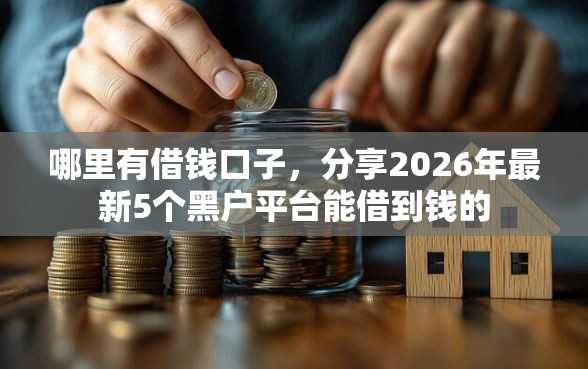 哪里有借钱口子，分享2026年最新5个黑户平台能借到钱的