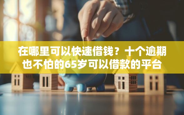 在哪里可以快速借钱？十个逾期也不怕的65岁可以借款的平台