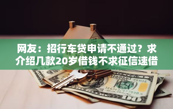 网友：招行车贷申请不通过？求介绍几款20岁借钱不求征信速借平台