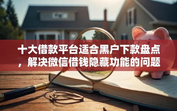 十大借款平台适合黑户下款盘点，解决微信借钱隐藏功能的问题