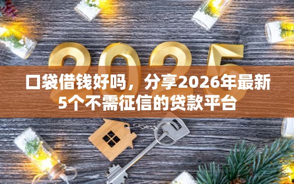 口袋借钱好吗，分享2026年最新5个不需征信的贷款平台