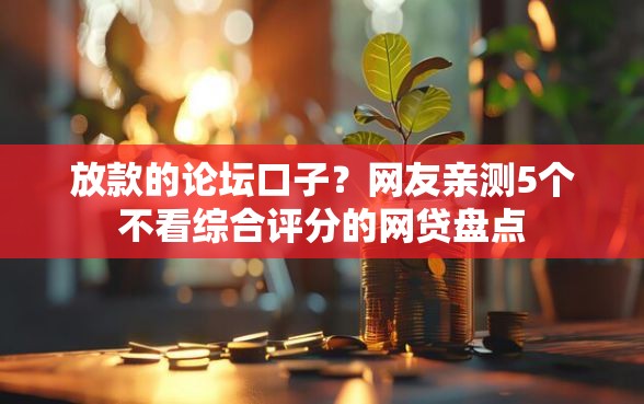 放款的论坛口子？网友亲测5个不看综合评分的网贷盘点