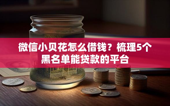 微信小贝花怎么借钱？梳理5个黑名单能贷款的平台