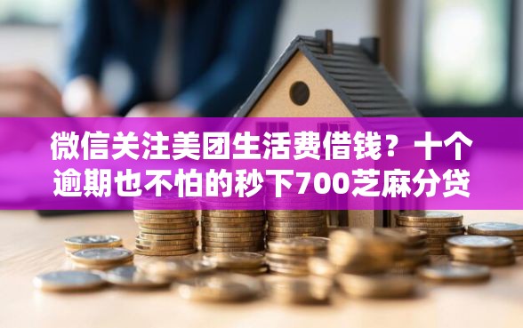 微信关注美团生活费借钱？十个逾期也不怕的秒下700芝麻分贷款软件