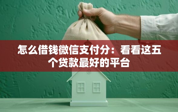怎么借钱微信支付分：看看这五个贷款最好的平台