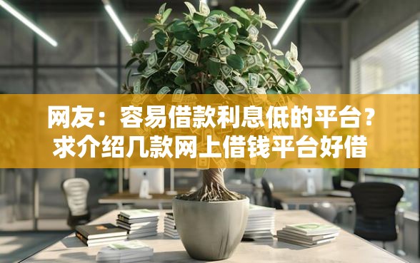 网友：容易借款利息低的平台？求介绍几款网上借钱平台好借