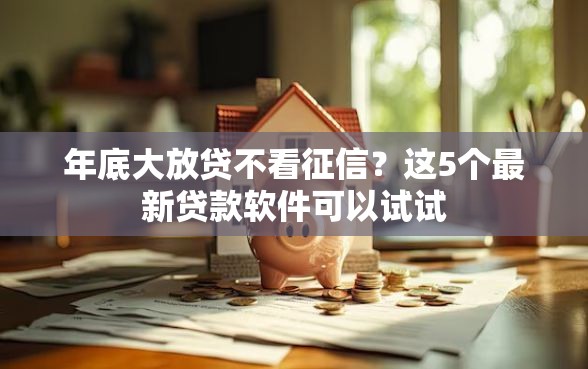 年底大放贷不看征信？这5个最新贷款软件可以试试
