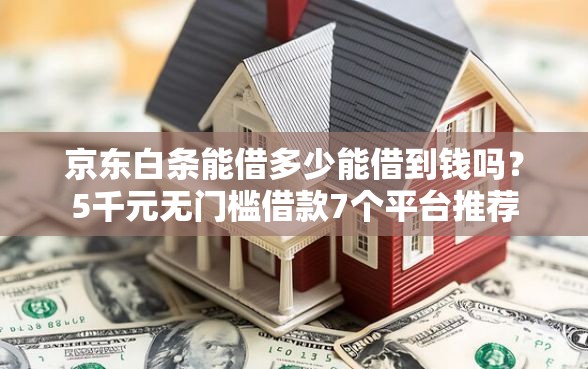 京东白条能借多少能借到钱吗？5千元无门槛借款7个平台推荐