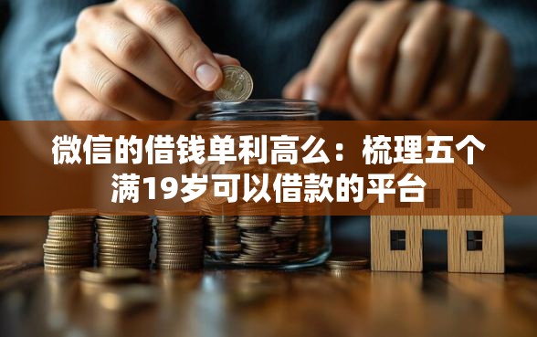 微信的借钱单利高么：梳理五个满19岁可以借款的平台