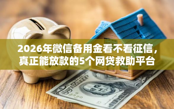 2026年微信备用金看不看征信，真正能放款的5个网贷救助平台推荐