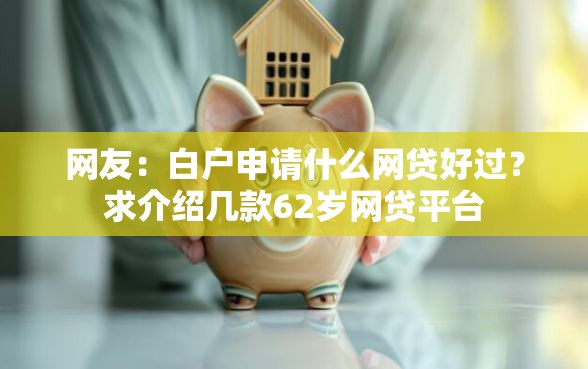 网友：白户申请什么网贷好过？求介绍几款62岁网贷平台