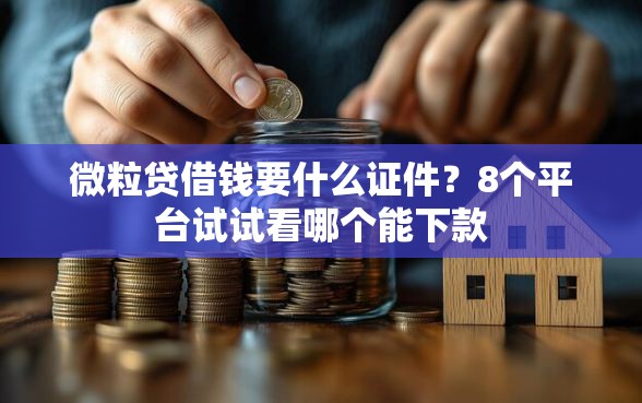 微粒贷借钱要什么证件？8个平台试试看哪个能下款