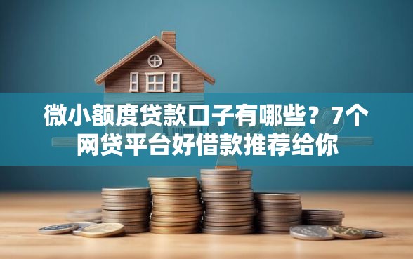 微小额度贷款口子有哪些？7个网贷平台好借款推荐给你