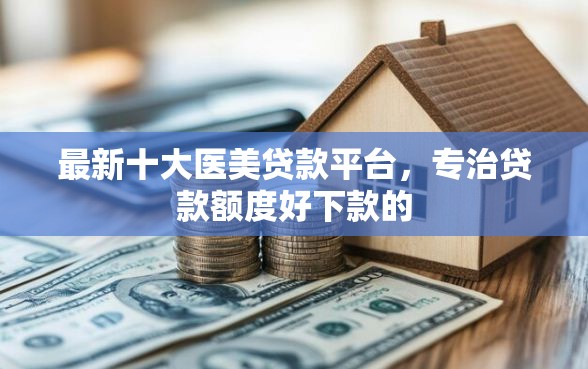 最新十大医美贷款平台，专治贷款额度好下款的