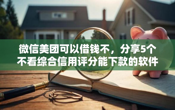 微信美团可以借钱不，分享5个不看综合信用评分能下款的软件