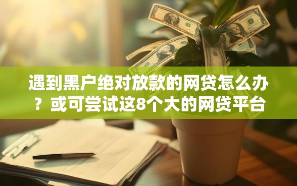遇到黑户绝对放款的网贷怎么办？或可尝试这8个大的网贷平台