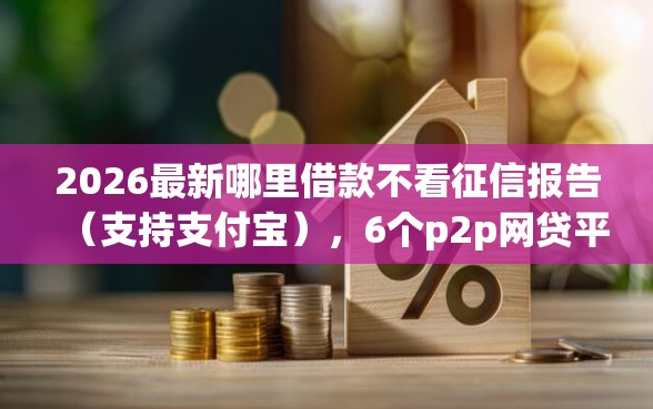 2026最新哪里借款不看征信报告（支持支付宝），6个p2p网贷平台排名不分先后百强榜无私分享