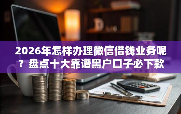 2026年怎样办理微信借钱业务呢？盘点十大靠谱黑户口子必下款