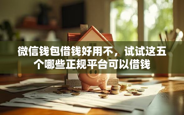 微信钱包借钱好用不，试试这五个哪些正规平台可以借钱