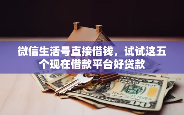 微信生活号直接借钱，试试这五个现在借款平台好贷款