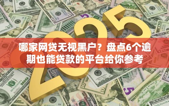 哪家网贷无视黑户？盘点6个逾期也能贷款的平台给你参考