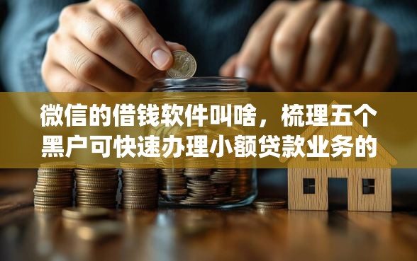 微信的借钱软件叫啥，梳理五个黑户可快速办理小额贷款业务的app