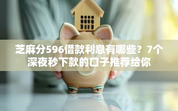 芝麻分596借款利息有哪些？7个深夜秒下款的口子推荐给你