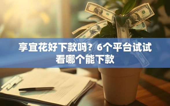 享宜花好下款吗？6个平台试试看哪个能下款