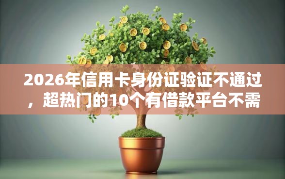 2026年信用卡身份证验证不通过，超热门的10个有借款平台不需要征信就能借钱的推荐