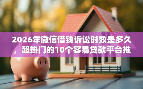 2026年微信借钱诉讼时效是多久，超热门的10个容易贷款平台推荐