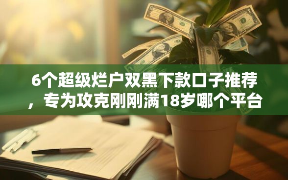 6个超级烂户双黑下款口子推荐，专为攻克刚刚满18岁哪个平台可以借钱难题