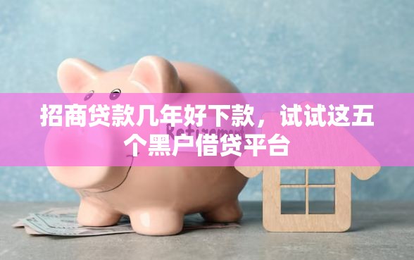 招商贷款几年好下款，试试这五个黑户借贷平台