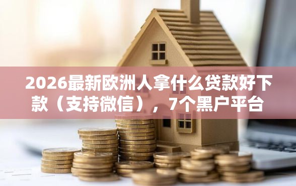 2026最新欧洲人拿什么贷款好下款（支持微信），7个黑户平台最容易借到钱无私分享
