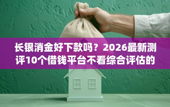 长银消金好下款吗？2026最新测评10个借钱平台不看综合评估的app