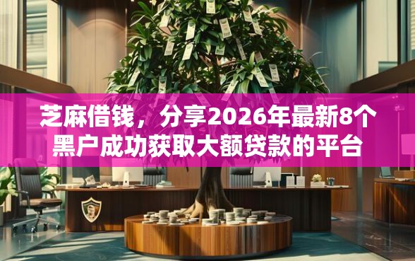 芝麻借钱，分享2026年最新8个黑户成功获取大额贷款的平台