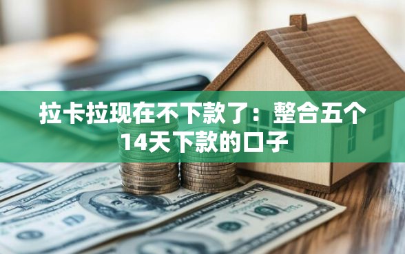 拉卡拉现在不下款了：整合五个14天下款的口子