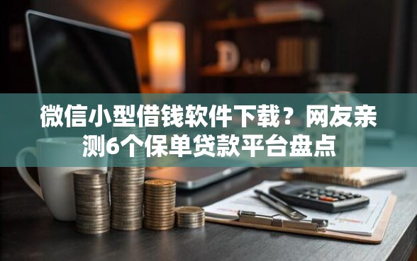 微信小型借钱软件下载？网友亲测6个保单贷款平台盘点