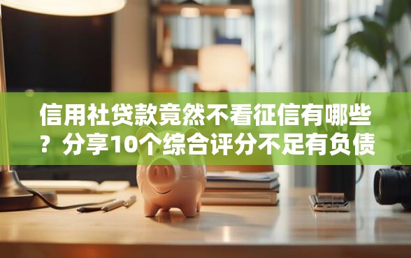 信用社贷款竟然不看征信有哪些？分享10个综合评分不足有负债都能下款软件