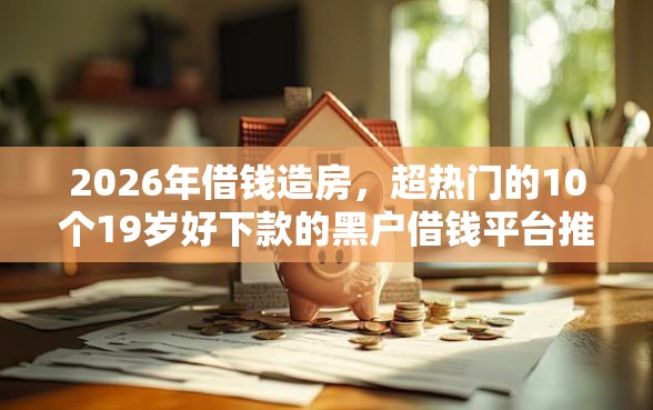 2026年借钱造房，超热门的10个19岁好下款的黑户借钱平台推荐