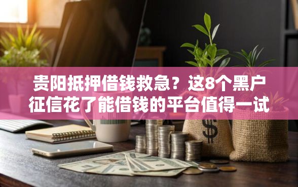 贵阳抵押借钱救急？这8个黑户征信花了能借钱的平台值得一试
