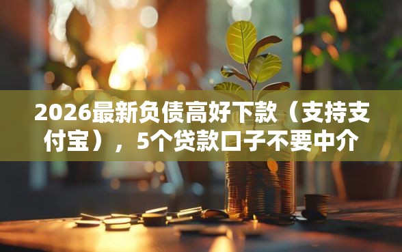2026最新负债高好下款（支持支付宝），5个贷款口子不要中介求推荐无私分享