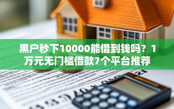 黑户秒下10000能借到钱吗？1万元无门槛借款7个平台推荐