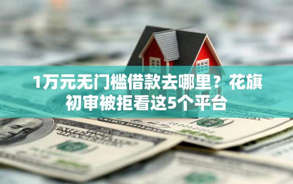 1万元无门槛借款去哪里？花旗初审被拒看这5个平台
