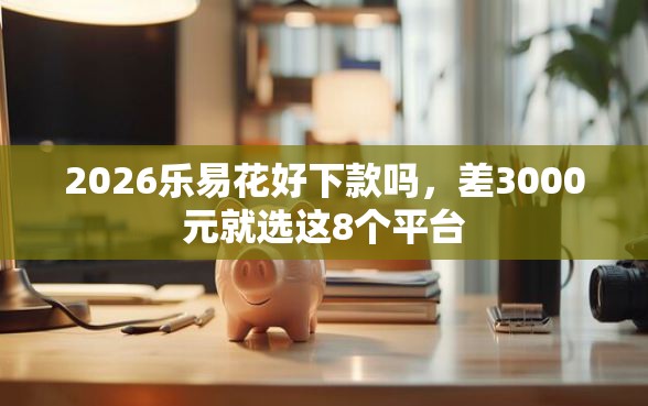 2026乐易花好下款吗，差3000元就选这8个平台