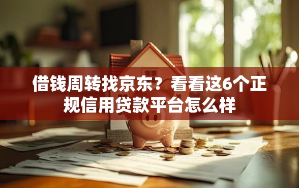 借钱周转找京东？看看这6个正规信用贷款平台怎么样